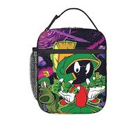 bqabhu Sac à déjeuner Marvin Anime The Martian portable réutilisable boîte à déjeuner isotherme pour bureau, extérieur, pique-nique, femme et homme, 25,4 x 10,2 x 20,3 cm
