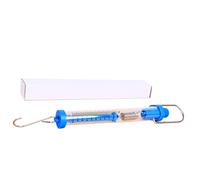 BQBQERT Balance à ressort cylindrique bleue pour expériences de physique, utilisation en laboratoire scientifique avec 6 plages de mesure