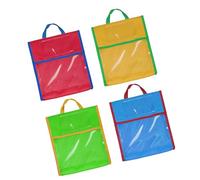 BQBQERT Sac d'école transparent avec fermeture sécurisée et fente pour carte de nom pour la lecture en t les devoirs