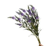 BQEE Lot de 3 fleurs de lupin artificielles de lavande - 75 cm de haut, 5 têtes de fleurs, parfaites pour les mariages, restaurants, bureaux et décoration de chambre à coucher (violet)