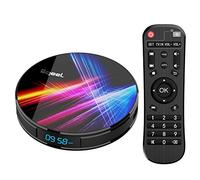 Bqeel Android TV Box 4K Smart TV Box avec 4G RAM + 32G ROM, Android 10, RK3318 Quad-Core 64bit Cortex-A53, Dual WiFi 2.4G et 5.0G, Bluetooth 4.0, USB 3.0, H.265 IPTV Set Top Box