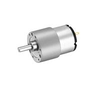 BQHHWTZ JGB37-520 Moteur électrique à couple élevé 12 V 24 V en métal à haute vitesse réversible Micro vitesse réglable CW CCW