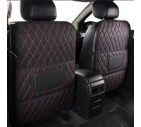 Bqieai 2PCS Voiture PU Cuir siège Dossier Anti-Coup Coussin, pour Peugeot 308 2008 3008 508 5008 Expert Imperméable Antifouling Protections Intérieur Accessoires,B/Black Red-Full Board
