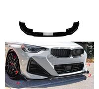 Bqieai Voiture ABS Becquets Avant Pare-Chocs Lèvre, pour BMW 2 Series Coupe G42 M Sport 2022+ Spoiler Lıp Séparation Lame Anti-Collision Durable Protection Accessoires