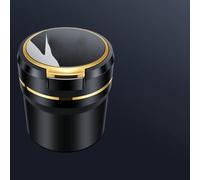 Bqieai Voiture LED Lumière Cendriers, pour Smart #1#3 Brabus Cendrier résistant aux Hautes températures Ignifuge Car intérieurs Accessoires,B-M