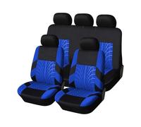 BQKCD 9Pcs Voiture Tissu Ensembles Housses Siège pour Renault Grand Scenic IV (R9) 2016-2021, Avant Arrière Coussins Couvre Respirant Imperméable Protections Intérieur,D/Blue