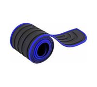 BQKCD Protection Pare Choc Voiture pour Ford Transit/Tourneo Custom 2023-2024 2025, Protecteur Porte Coffre en Caoutchouc Protection Seuil ArrièRe RéSistant Accessoires,104cm*9cm-C/BlackBlue