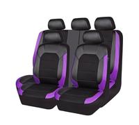 BQKCD Voiture Ensembles De Housses Siège pour Skoda Kodiaq/(5seats)/2016-2023, Cuir Housse de Siege Avant et Arrière Housse de Protection Coussin de SièGe,E/Purple