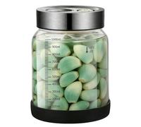 Bqkroa Mason Jars Bocal de fermentation 1000 ml avec couvercle : bocal de fermentation Mason Jars 1 l, bocal de fermentation avec valve de purge et aération de voie Bocal de fermentation avec valve de