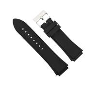 BQKTCBUAX Bracelet en Silicone souple Fit For Guess W0247G3 W0040G3 W0040G7, boucle en acier inoxydable bleu, Sport, étanche, 22mm, bracelet de rechange for hommes(Black)