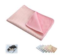 BQLFPOIHP Dog Cooling Mat, Portable Pad for Indoor Or Outdoor, Pet Bed Mat, Pet Cooling Blanket, Suitable for All Pets(Pink,XS(15.7 * 11.8in))