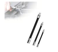 BQLFPOIHP Electric Wrench Socket, 3 Counts Bendable Flexible Shaft, Ratchet Wrench Extension Rods Set for Electric Drill 1/4 3/8 1/2 Sizes(Black,1pc)