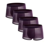 BQLFPOIHP Men's underwear, Briefs, Underwea(Burgundy,L)
