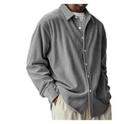 BQLFPOIHP Pacificozy Mens Shirts, Pacificozy Men's Stylish Casual Daily Long-Sleeved Shirt Button Down(Grey,XL)