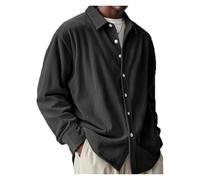 BQLFPOIHP Pacificozy Mens Shirts, Pacificozy Men's Stylish Casual Daily Long-Sleeved Shirt Button Down(Black,3XL)