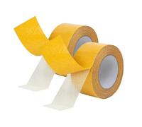 BQLFPOIHP Statisticsing Tape, Super Sticky Resistente Clear Tape, High Adhesive Strength Mesh Double-Sided Duct Tape, For Mounting Carpets,Pictures,Office(Yellow*2,0.39in)