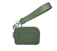 BQLFPOIHP Wallet, The Wallet 2nd Gen, Wristlet Nylon Large Space with Zipper, Waterproof Material(Army Green)