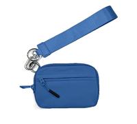 BQLFPOIHP Wallet, The Wallet 2nd Gen, Wristlet Nylon Large Space with Zipper, Waterproof Material(Blue)