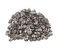 BQLZR 9 x 9 mm Tête en forme de dôme Argenté fer ameublement Nails à tige Tack meubles décoratifs Lot de 200 goupilles