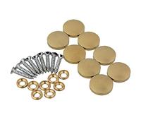 BQLZR Doré miroir décoratif Table en cuivre rond Bouchon à vis ongles Home Decor Armoires meubles Fittings Lot de 8