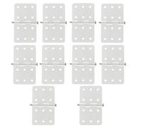 BQLZR Lot de 10 charnières rectangulaires pliables et s en plastique pour avion radiocommandé Beige 28 x 16 mm