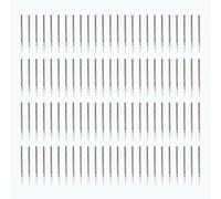 BQLZR Lot de 100 forets en argent de 0,5 mm pour bijoux et coquillages