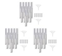 BQLZR Lot de 30 tubes vides argentés transparents pour gloss à lèvres et anti-cernes 3,5 ml, Argenté., 10.5x1.4cm/4.13x0.55inch (HxDia)