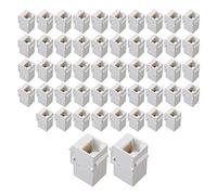 BQLZR Lot de 50 connecteurs Ethernet Jack 8P8C Blanc