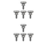 BQLZR Lot de 8 vis moletées à tête moletée en acier inoxydable 304 Argenté M2,5 x 6 mm