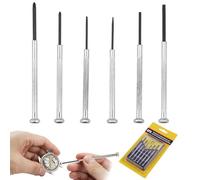 BQRKOTM Jeu de Tournevis 6 Pièces, Mini Tournevis de Précision Petit kit de Tournevis Pour Réparation de Lunettes et D'horloger, Plat/Cruciforme set de Tournevis Tournevis D'horloger pour Ordinateur