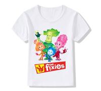 BQRTCCVV Children Russian Cartoon The Fixies Funny T Shirt White XXL