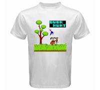 BQRTCCVV Duck Hunt Retro Video Game Men's T-Shirt White XXL