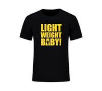 BQRTCCVV Light Weight Baby Letters Printed T Shirts Men Black 3XL
