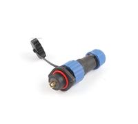 BQSLUMLZU Connecteur de câble étanche SP16 IP68, fiche et Prise mâle Femelle 2, 3, 4, 5, 6, 7, 9 Broches, Montage sur Panneau, Prise Aviation(Flange Type,6p)