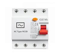BQSLUMLZU Disjoncteur différentiel triphasé + N, disjoncteur électromagnétique de sécurité RCD 25 A 40 A 63 A avec Certificat CE CB(100ma,4P 63A)