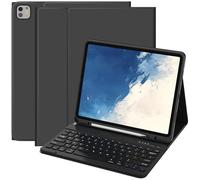 BQSS Coque Clavier pour iPad Air 13" M3 2025/M2 2024, AZERTY | Housse amovible avec clavier Bluetooth sans fil, Compatible avec iPad Air 13" (M3/M2) et Pro 12.9" 5e/6e Gen (2021/2022)