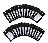 BQTQ 150 Pièces Sacs Refermables Anti-Odeur, Sacs à Fermeture à Glissière Sachets Refermables Zip, Sac Aluminium Pochettes pour Stockage des Aliments, Noir, 6x10cm