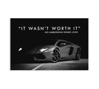 BQUWR Poster de motivation sur toile pour chambre à coucher, décoration de paysage, cadeau 60 x 90 cm