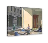 BQUWR Poster rétro sur toile de restaurant à la lumière du soleil pour décoration de chambre à coucher, cadeau 60 x 90 cm