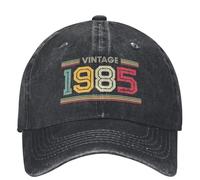 BQWRUUYM 1985 Vintage Casquette de Baseball 40 Ans Vieux Anniversaire Cadeau Hommes Femmes Sun-Proof Trucker Dad Hat été y2k Cool Hippie Casquettes de Baseball