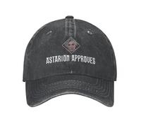 BQWRUUYM Astarion approuve BG3 Casquettes de Baseball Unisexes Baldurs Gate 3 Chapeaux lavés en détresse Cap Vintage Casquette Snapback d’été en Plein air