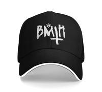 BQWRUUYM Blanc Punk BMTH Lettres Muisc Apportez-Moi Symbole Soleil Casquettes Femmes Coquette Mode Hommes Snapback Cap Cool Chapeau de Soleil