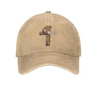 BQWRUUYM Croix de Pâques Il est ressuscité Jésus Casquette de Baseball décontractée Chapeau de Camionneur d’été Crème Solaire Chapeaux de pêche Couple Casquettes de Baseball