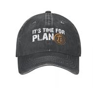 BQWRUUYM Denim C’est l’Heure du Plan Casquettes de Baseball Papa Chapeaux de Cow-Boy Blockchain Geek Cap Chapeaux