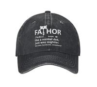 BQWRUUYM Fathor dans Le Dictionnaire Hommes Femmes Casquette de Baseball Fête des pères Papa Détressé Denim Chapeaux Cap Vintage Extérieur Été Cadeau Casquette Soleil