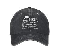 BQWRUUYM Fathor dans Le Dictionnaire Hommes Femmes Casquette de Baseball Fête des pères Papa Détressé Denim Chapeaux Cap Vintage Extérieur Été Cadeau Casquette Soleil