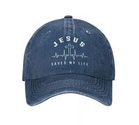 BQWRUUYM Jésus Christ ity Jésus a sauvé ma Vie Casquette de Baseball Hommes Femmes Chapeau Casquette Gorras Ajustable