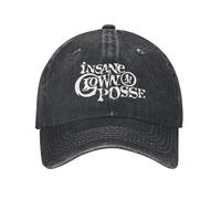 BQWRUUYM Logo Insane Clown Posse Hommes Femmes Casquettes de Baseball ICP Juggalo Horrorcore Détressé Délavé Chapeaux Casquette Retro Activicravates Vêtements de tête