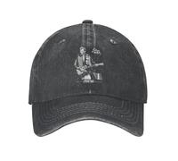 BQWRUUYM Pop Singer Johnny Hallyday Casquettes de Baseball d’été Vintage Denim Sun Cap Funny Running Golf Chapeaux Ajustables Casquette pour Hommes Femmes