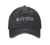 BQWRUUYM Printemps U2 Band Casquette De Baseball Sun Zoo TV Symboles Impression Ajustable Lavé Trucker Hat Hommes Adulte Cool Chasse Camping Casquettes de Baseball